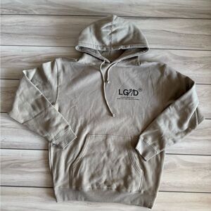 LGND Supply Co Excuses Hinder Growth Hoodie Tan Large NWT